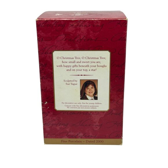 VTG Hallmark Keepsake Ornament Christmas Tree Surprise Porcelain Egg Shaped 3" - Picture 5 of 5